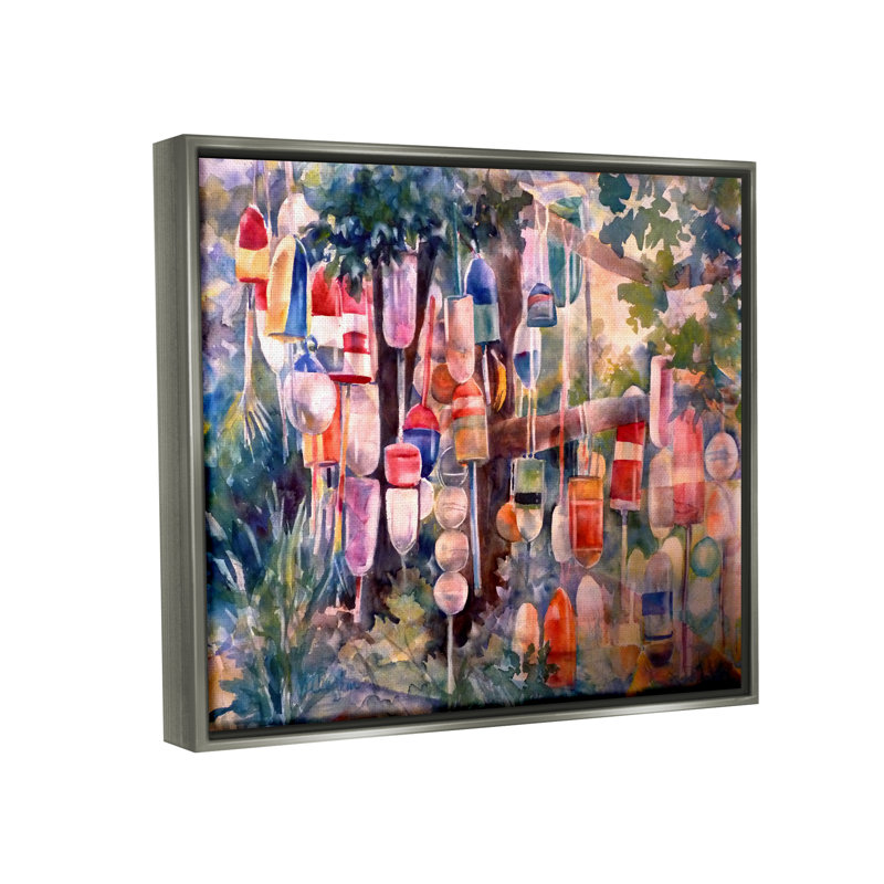 Art mural en toile flottante Latitude Run®, H 17 po x l 21 po x P 1,7 po, Cadre flottant gris lustré