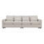 Canapé de style moderne à 4 places de 104 po avec 4 accoudoirs et 4 coussins de style moderne en tissu de lin