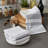 Cotton Stripe Waffle Tea Towel Kitchen Towel-2110279303