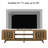 Regal TV Stand for TVs up to 75'',Entertainment Center Sliding Door-39067225-38954184