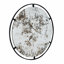 Miroir rond avec cadre en métal