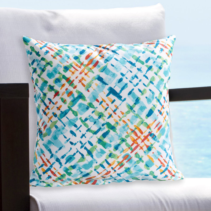 Geometric Outdoor Throw Pillow, 20" x 20"