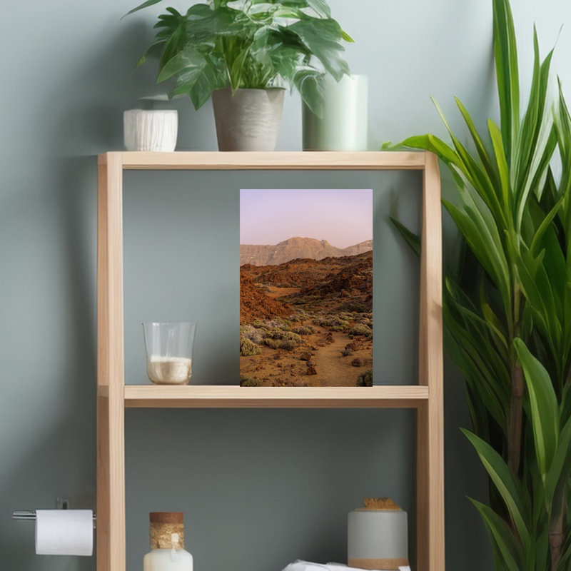 Desert Mountain Path Peaceful Serene Abstract Landscape Mountain Wall Art Print by Javier Pardina - Print