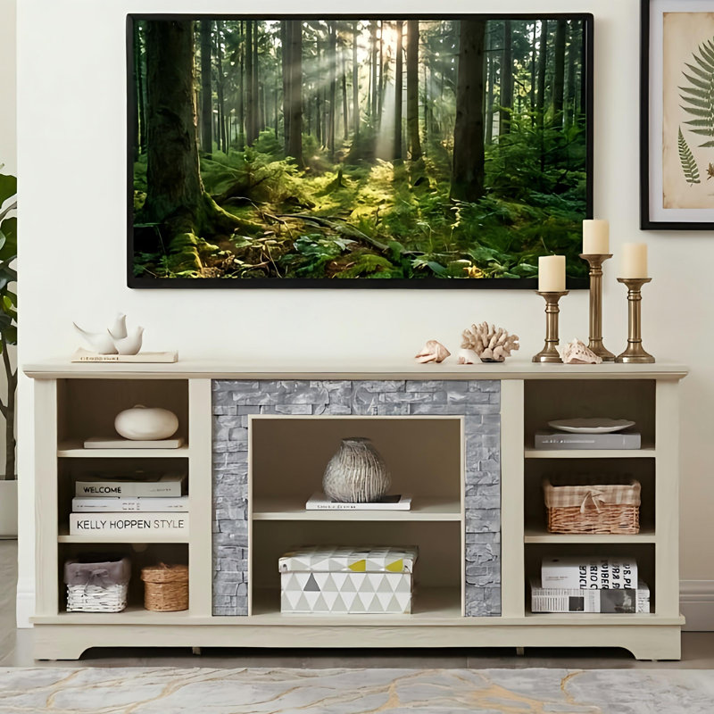Meuble télé 75 po , Blanc, H 26 po x l 70 po x P 15 po, Non