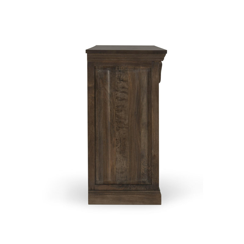 Adelaide Nine-drawer Mango Wood Dresser In Cocoa Brown, Dark Brown