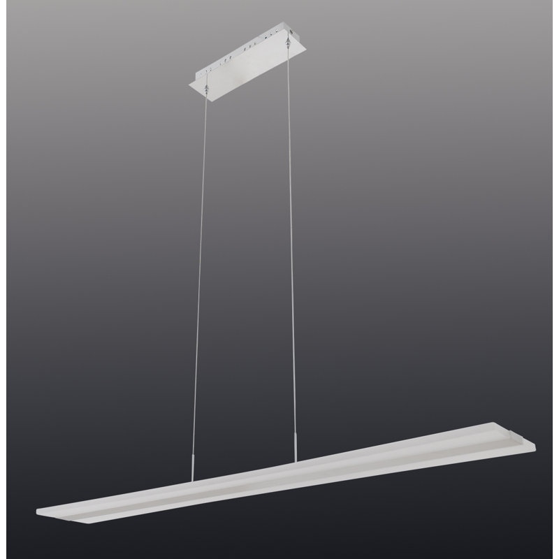 Barrel 1 - Light Silver LED Kitchen Island Pendant