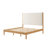 Ardin Solid Wood Bed with Boucle Headboard-1690676284-1690676287
