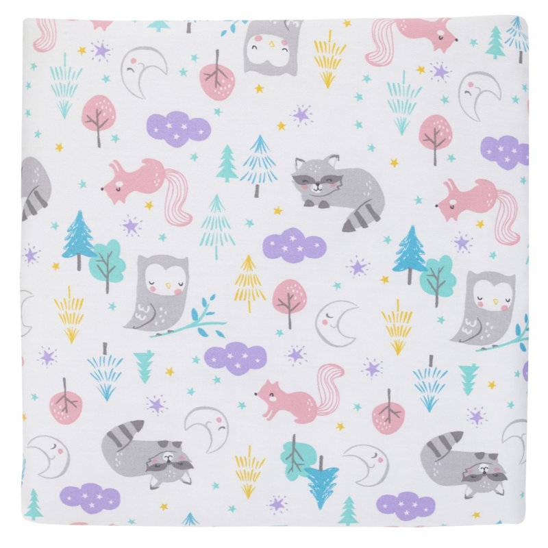 Drap-housse pour lit de bébé 100% en satin de coton