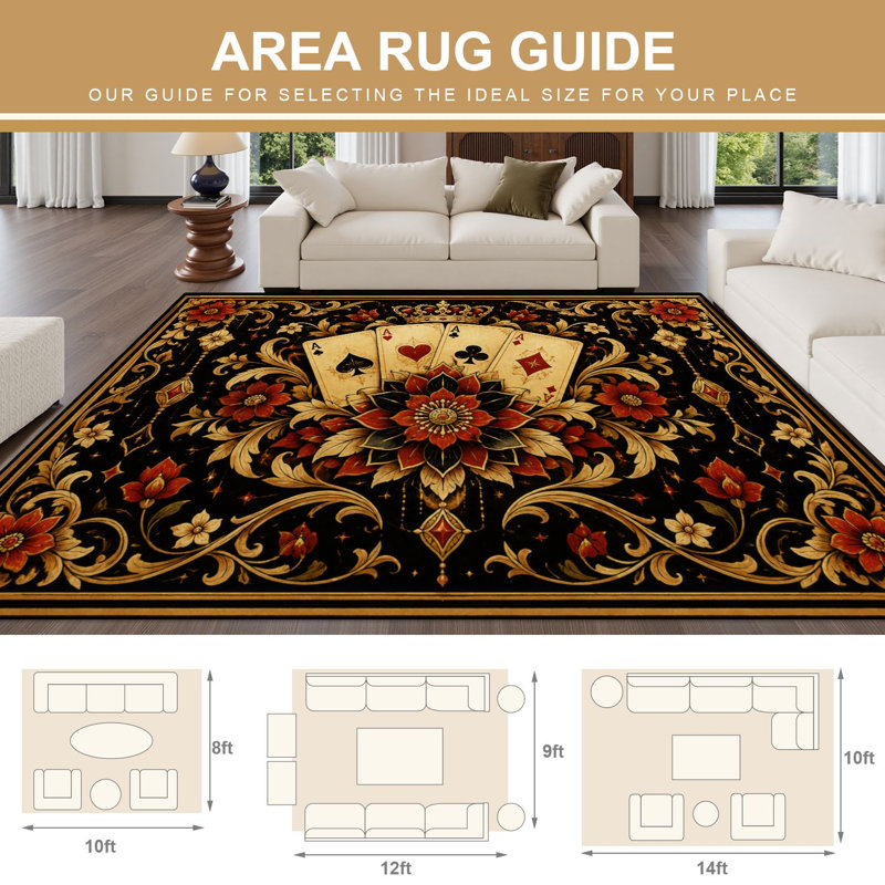 Tapis 8 x 8 x 8 x 10 po lavable 8 x 10 po, 8 x 10 pi, Color1