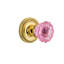 Rope Rosette with Crystal Pink Door Knob-362242200-362242196