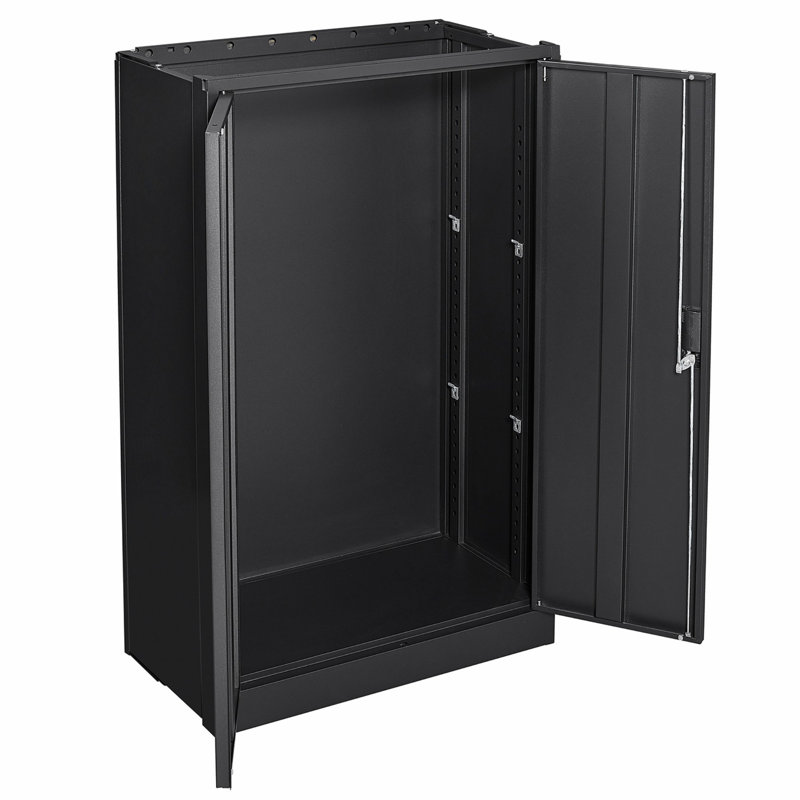 Metal Storage Cabinet With Locking Doors And Adjustable Shelf, Folding Filing Storage Cabinet For Home Office