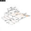 Lit plateforme double avec tablettes coulissantes-13449131