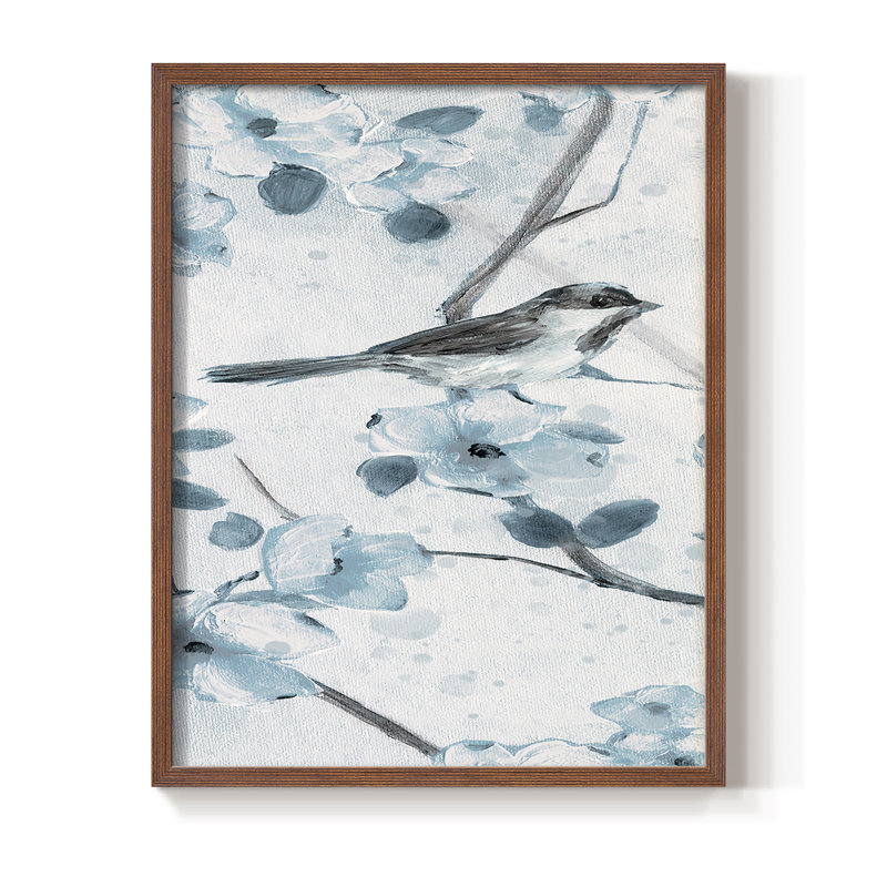 «Spring Sprung I», reproduction encadrée - bois massif, H 15 po x l 12 po, Noyer