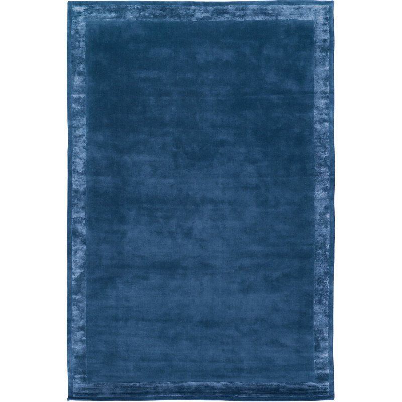 Farrow & Ball Silk Border Bay Blue Area Rug, Rectangle 12' x 16'