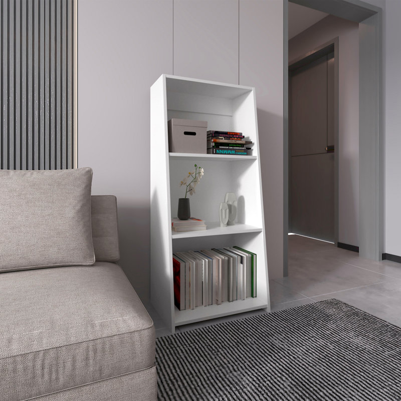 Gakona Bookcase, 3 shelves, Living Room, White