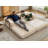 Compression Sofa,Convertible Floor Sofa Bed with Fixed-Shape Frame, Loveseats Boneless Modular Sectional Sofa-1642618774