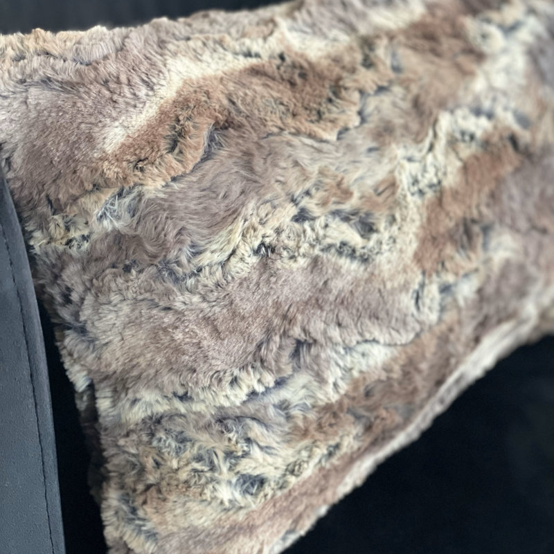 Elegant Brandy Fox Pillow Cover & Insert, 12" x 20", Lumbar Pillow