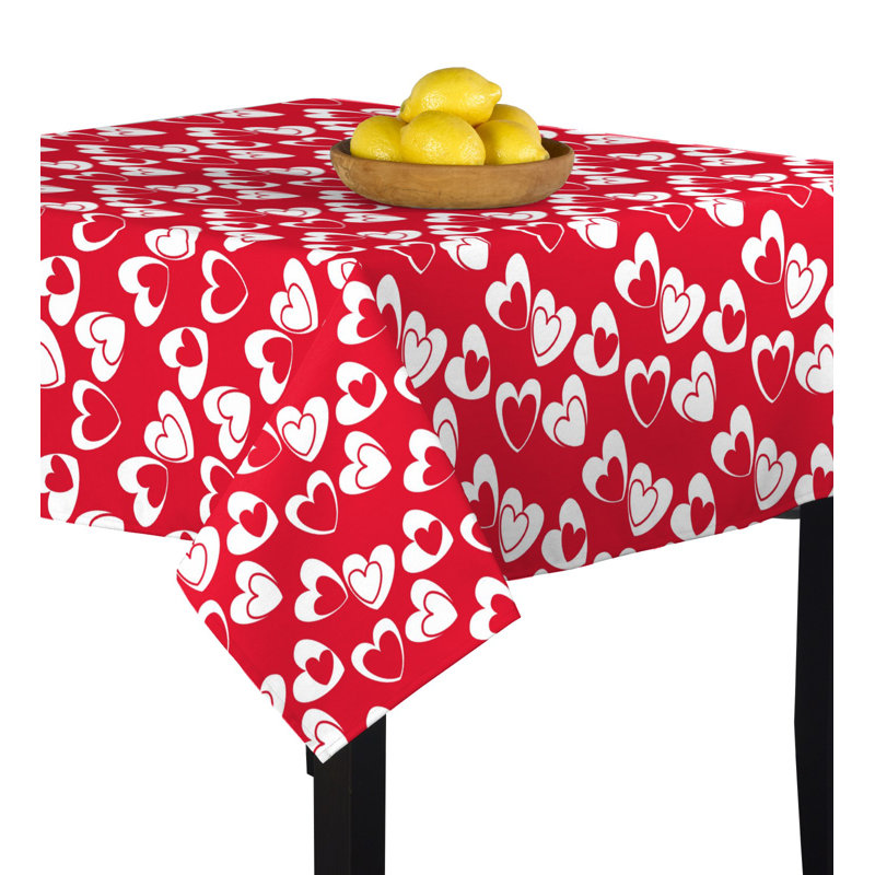 Caius Geometric Square Valentine's Day Tablecloth