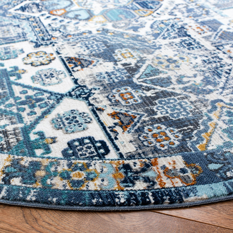 Tisdall Performance Southwestern Rug, Round 6'7"