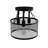 Jolet 3-Light 12.6 inch Iron Shade Dimmable Flush Mount Light