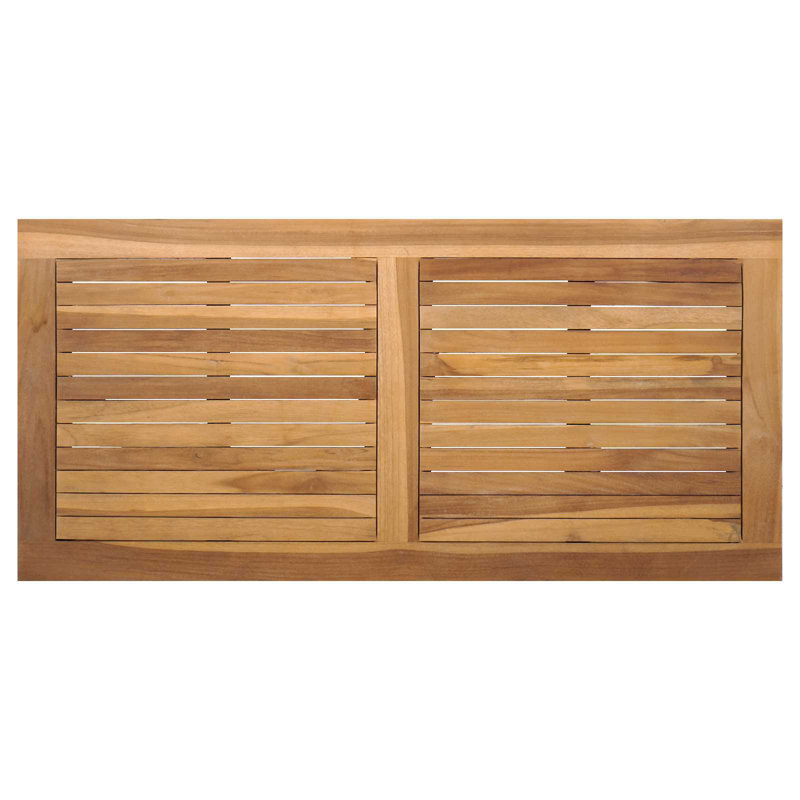Ensemble de canapé de jardin vidaXL 4 pièces en bois de teck massif naturel