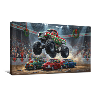 Christmas Monster Truck Christmas Rally Arena Scene