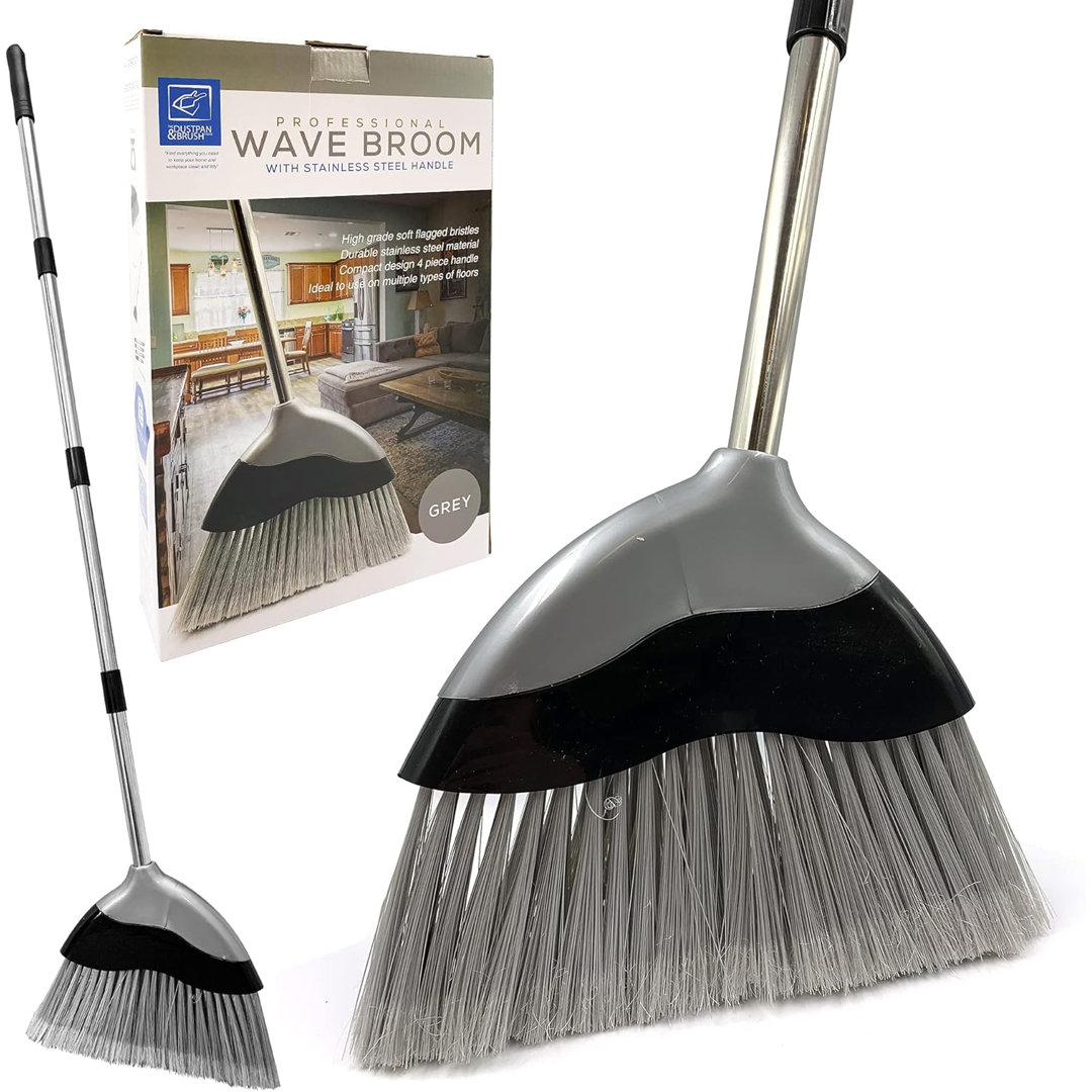 Adjustable Push Brooms with Replaceable Head