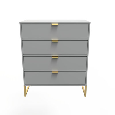 Bibek 4 Drawer Chest in Matt (Ready Assembled)