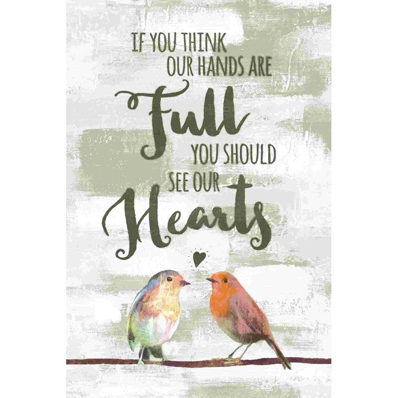 " Bird Hearts ", 36" H x 20" W