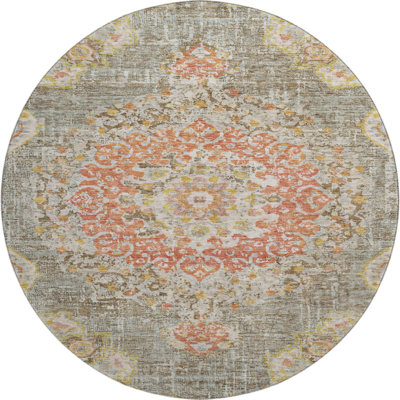 Premium Machine Washable Kelton AMF1236 Global Rug