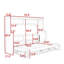 Lit escamotable mural Castorena avec bureau pliant automatique et charnières hydrauliques-108884111-108884112