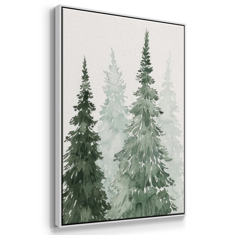Winter Washed Coppice II, reproduction d'art sur toile, H 25 po x l 17 po x P 1,5 po, Cadre blanc