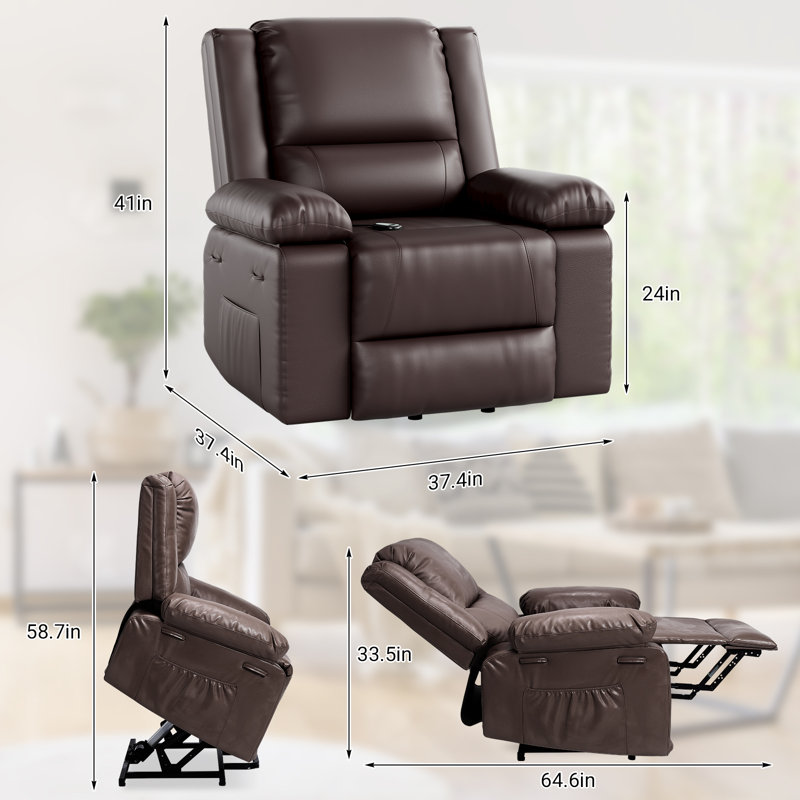 Faux Leather Sofa & Chaise