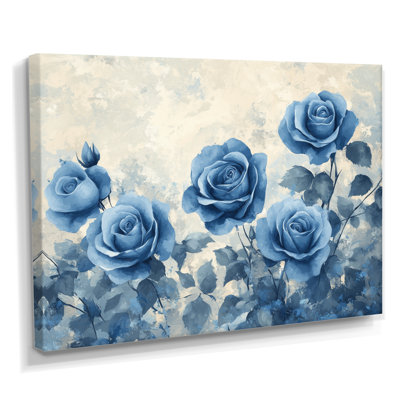 Blue Velvet Roses Garden Of Loves II - Roses Wall Art