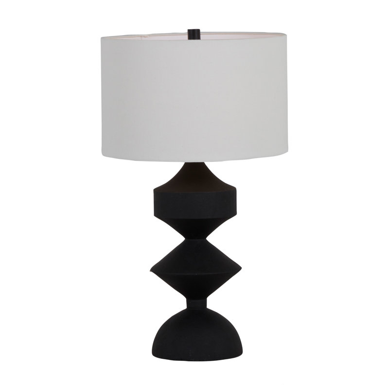 Maddox Resin Table Lamp, Black