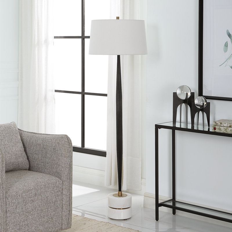 65.75'' Black Traditional Floor Lamp