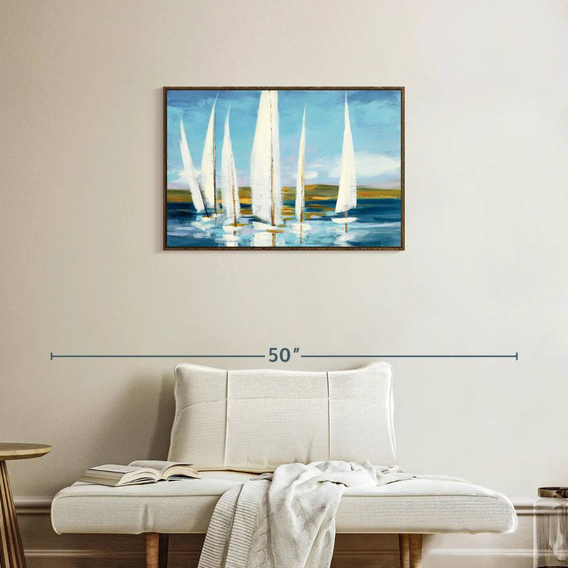Horizon, Cadre flottant en noyer, 31 po x 21 po