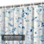 Rideau de douche abstrait à motif aquarelle abstrait avec 12 crochets-212420955