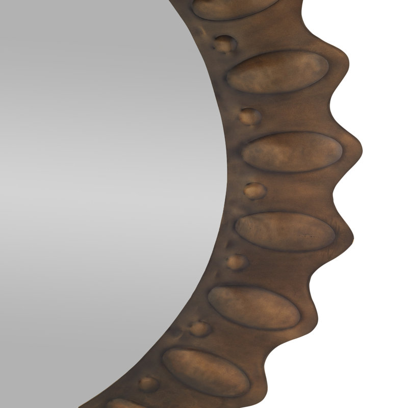 Greenly Round Iron Mirror