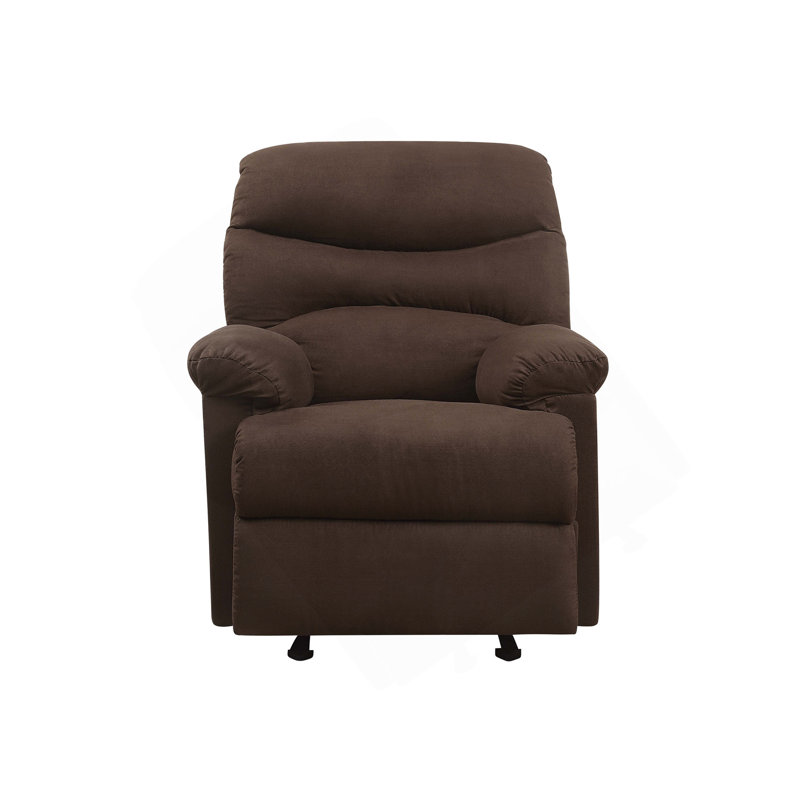 Arcadia Chocolate Microfiber Motion Glider Recliner