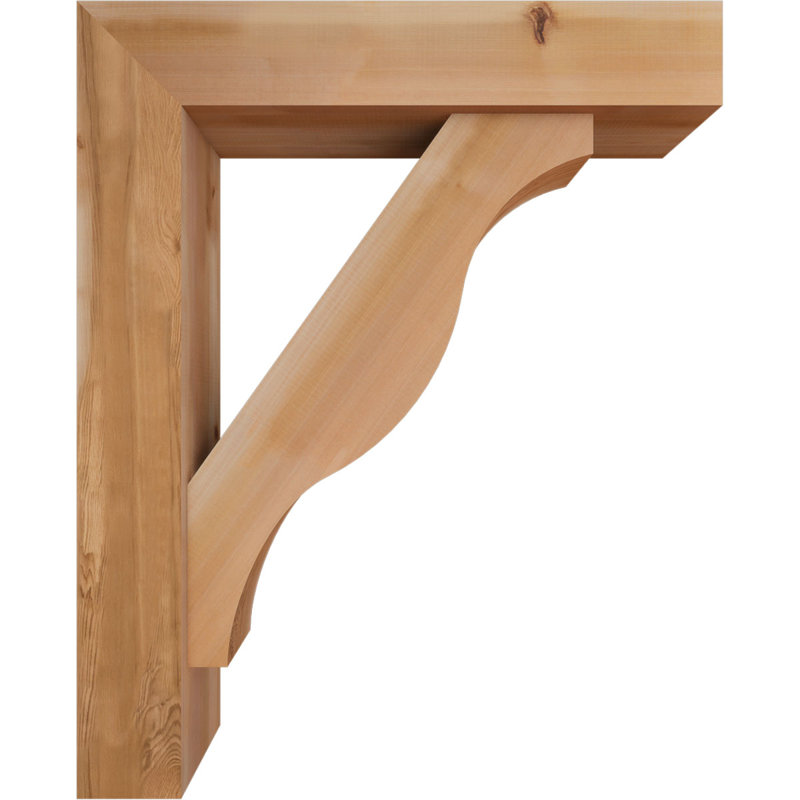 Support Funston Block avec support décalé, 42 x 34, Cèdre rouge occidental de l 7 1/2 po (lisse)