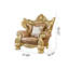Fauteuil de luxe en cuir de vache American