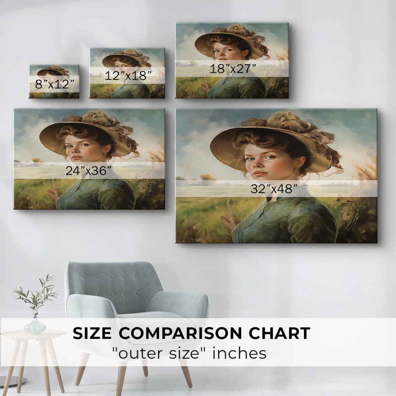 Beautiful Women-LXVII -Gallery Wraraped Cavas, 12 x 18