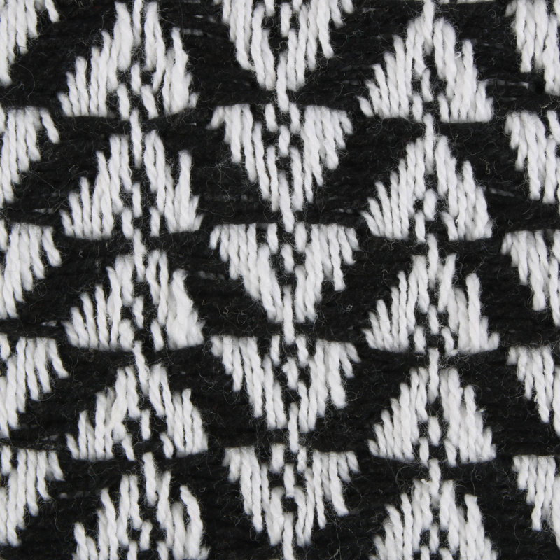 Arrowhead Hand Woven Throw Blanket, Black