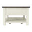 Table basse en bois massif avec rangement Holliman-497363166