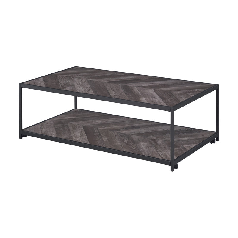 Table basse à tablette avec rangement