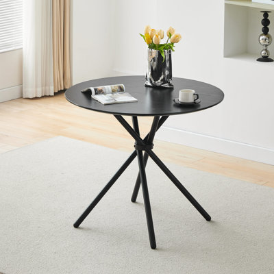 Bermea Round Metal Base Dining Table