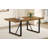 Rustic Industrial Rectangular Wood Dining Table-121106055-121106054