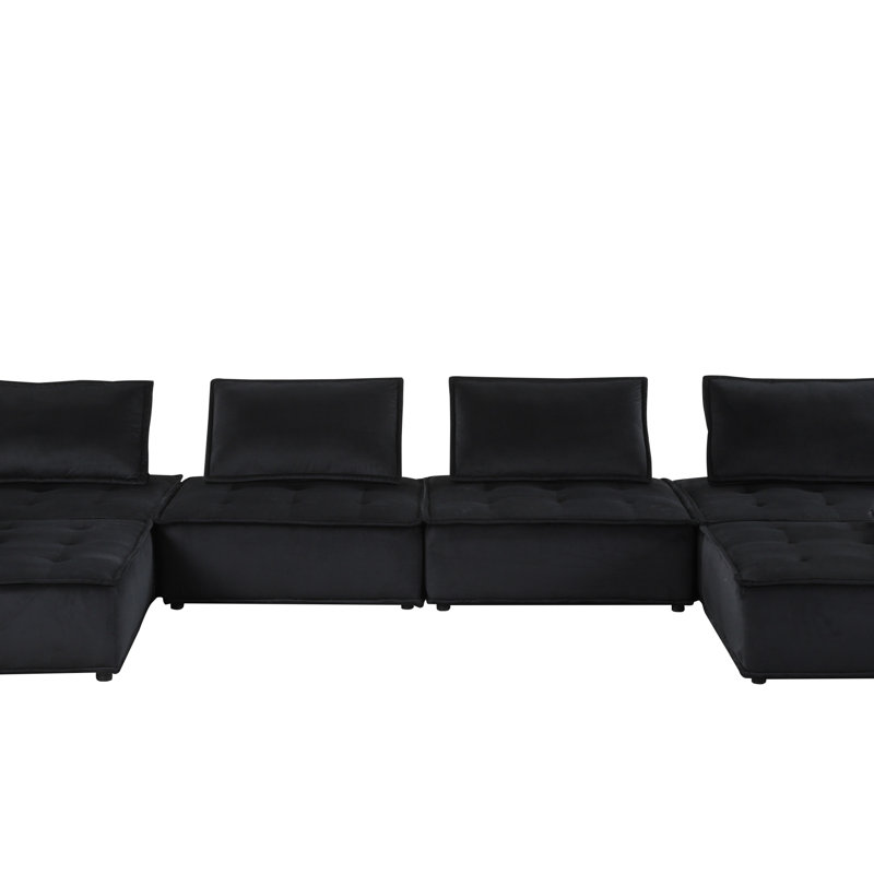 Canapé modulaire en U 6 places Velvet