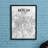 Berlin City Map - Unframed Graphic Art-31736271